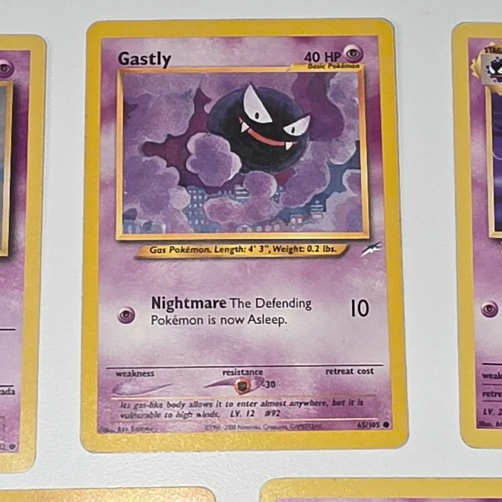 Pokemon Gastly Sabrina's Haunter Card Lot Expedition Neo Destiny Gym Heroes TCG